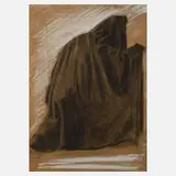 Arthur Wirth, Der Tod, Kohle und weiße Kreide auf Papier