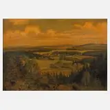 Richard Sachs, Sommer im Vogtland, Öl auf Karton