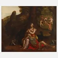 Tod des Adonis, Barock, Öl auf Leinwand