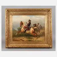 Wilhelm Camphausen, Friedrich der Große zu Pferd, Öl auf Leinwand