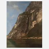 Prof. Adolf Gustav Schweitzer, Am Nærøyfjord, Öl auf Platte