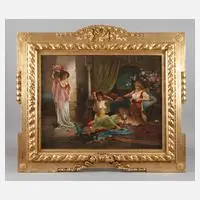 Hans Zatzka, Haremsszene, Öl auf Leinwand