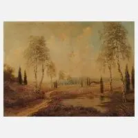 Celli, Heidelandschaft, Öl auf Leinwand und Keilrahmen