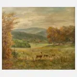 W. Schmidt, Ein Herbsttag am Riedler bei Ruhla, 1981, Öl auf Pressspanplatte