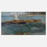 Prof. Guiseppe Casciaro, Sommertag, Pastell