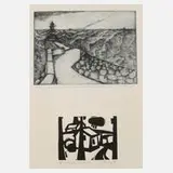 Lothar Rentsch, Zwei Druckgraphiken, Radierung