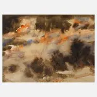 Winterlandschaft by Werner-Hans Schlegel, Aquarell über Graphit, offered May 2021