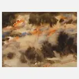 Werner-Hans Schlegel, Winterlandschaft, Aquarell über Graphit