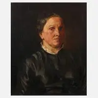 Franz Amling, Damenportrait, Öl auf Leinwand