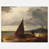 Hoffman, Abends am Meer, 1831, Öl auf Leinwand