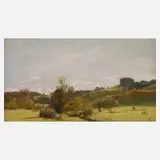 Sion Longley Wenban, Frühlingslandschaft, Öl auf Leinwand