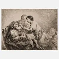 Biblische Szene by Bernhard Rode, 1769, Radierung, offered Aug 2021