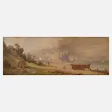 C. Müller, Küstenlandschaft mit Kreidefelsen, Kreidefelsen
