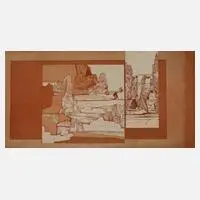 Peter Sylvester, "Verschiedene Räume", Radierung