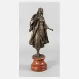 Berndorf, Mädchen in Tracht, Bronze