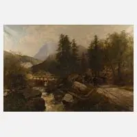 Im Gebirge by Carl Wahler, Öl auf Leinwand, offered Nov 2021