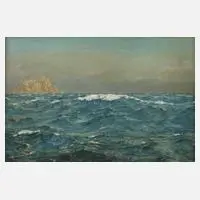 S. Andräa, "In der mittleren Adria", 1938, Öl auf Leinwand