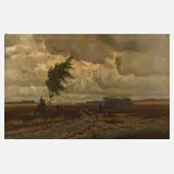 Franz Wilhelm Maecker, "Heidelandschaft", Öl auf Leinwand