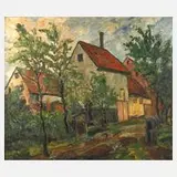 Alfred Scotland, "Sommer", Öl auf Malplatte