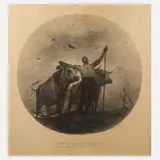 Gustave Maria Greux, "Hymne der Erde an die Sonne", 1894, Radierung