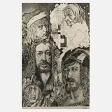 B. Dix, Hommage an Dürer, 1971, Collage