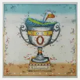 Leslie G. Hunt, "Winner takes it all ...", Farbradierung