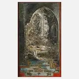 Prof. Hermann Vogel, Burgsteinmärchen, Collage in Öl auf Karton