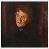 Alexander Bridport Becher, Damenportrait, Öl auf Leinwand