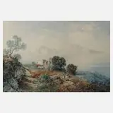Ascan Lutteroth, Am Mittelmeer, Aquarell