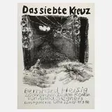Prof. Bernhard Heisig, zu "Das siebte Kreuz", Lithographie auf leichtem Karton