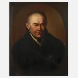 Heinrich Fischer, Herrenportrait, Öl auf Leinwand