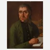 F. Xaver Stehle, Gelehrtenportrait, 1807, Öl auf Blech