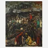 Prof. Maurice Vagh Weinmann, Kreuztragung Christi, 1956, Öl auf Leinwand
