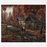 Prof. Maurice Vagh Weinmann, Auf dem Heimweg, Öl auf Leinwand