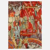 R. Ganz, In der Manege, Öl auf Leinwand