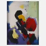 Paul Petersen, Informelle Komposition, Acryl auf Leinwand
