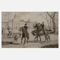 Conrad Ahrendts, Schloss Belvedere, Radierung