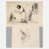 Jean-Louis Forain, Zwei Lithographien