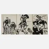 Arthur Degner, Folge zu "Don Quijote", Zeichnungen mit der Darstellung von Szenen aus dem Leben von Don Quijote und Sancho Panza