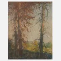 Am Waldrand by Karl Ernst Hänsel, 1945, Pastellkreide, offered Mar 2022