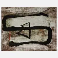 Klaus Sobolewski, Abstrakte Komposition, 1985, Öl auf Kunststoff