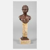 Paul Aichele, Büste eines Schwarzen, Bronze