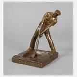 Heinrich Krippel, Eisengießer als Aschenschale, Bronze