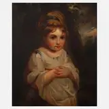 Joshua Reynolds oder Nachfolger, "Erdbeermädchen", Öl auf Leinwand