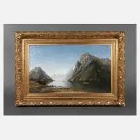 Therese Fuchs, Norwegische Fjordlandschaft, 1893, Öl auf Leinwand