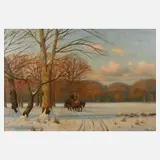 Kai Jeppe Drews, Winterlandschaft, Öl auf Leinwand