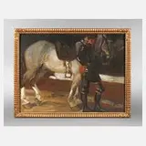 Prof. Ludwig von Herterich, "Ein Ritter", Öl auf Leinwand