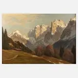 Erwin Kettemann, "Vorfrühling im Kaisertal", Öl auf Leinwand