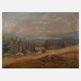 Miloš Krátký, Im Gebirge, Öl auf Leinwand und Keilrahmen