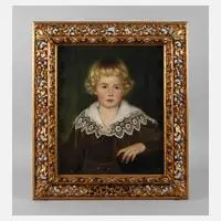 Theodor Matthei, Jungenportrait, Öl auf Leinwand